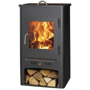 Holzofen Panadero Firenze Steel – 9 kW – 42 cm Holzscheite – 75 % Wirkungsgrad