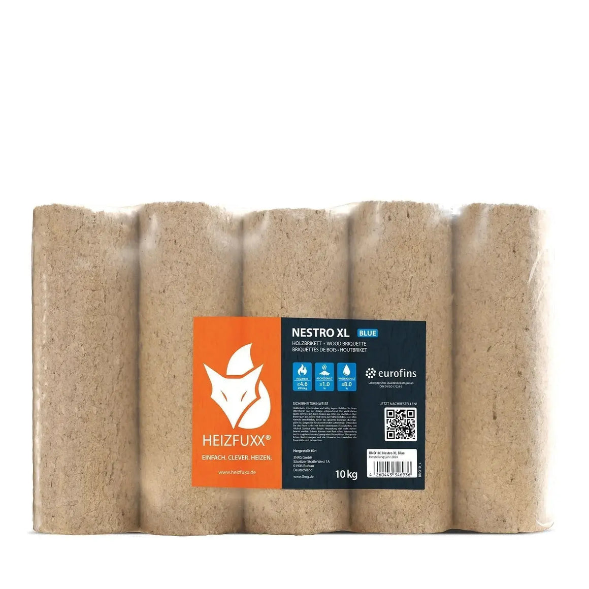 Heizfuxx Nestro XL Blau 10kg x 96 Gebinde 960kg Palette – Bild 5