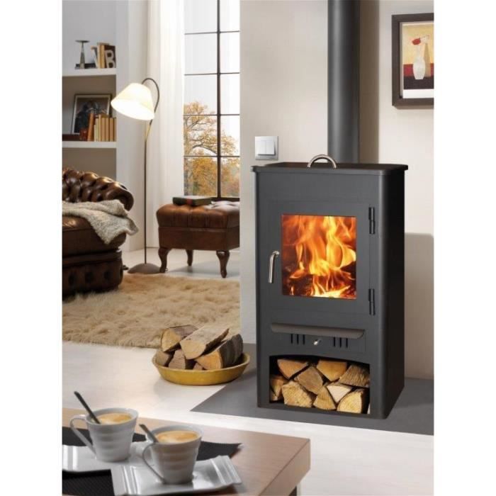 Holzofen Panadero Firenze Steel – 9 kW – 42 cm Holzscheite – 75 % Wirkungsgrad – Bild 2