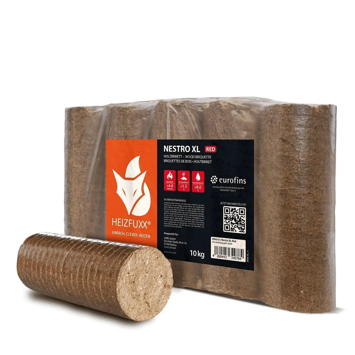 Heizfuxx Nestro XL Rot 10kg x 96 Gebinde 960kg Palette – Bild 5