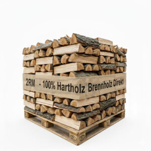 Brennholz 45 cm – Palette 2 Raummeter (2,35 SRM) – 100% Hartholz