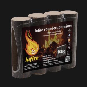 rounders premium – Hartholzbriketts – einzeln 10 kg