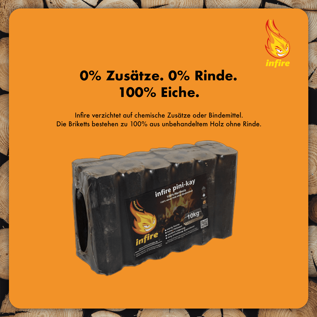 Pini-Kay – Hartholzbriketts – Palette 960 kg – Bild 2