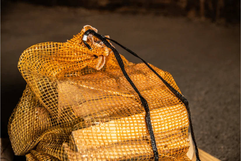 Brennholz Raschelsack – Bild 3