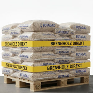 BUTAGAZ HOLZPELLETS – Palette mit 66 Säcken -15 kg