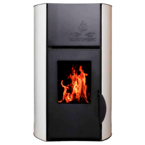 Stufa a pellet idro Hydra 18 White, 18kW, fino a 150m2