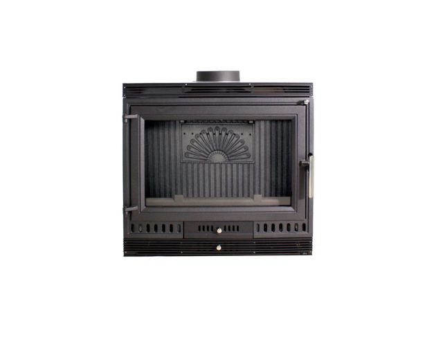 Inserto a legna ventilato Aurora 70, 13kW ghisa, 230m³ - immagine 3