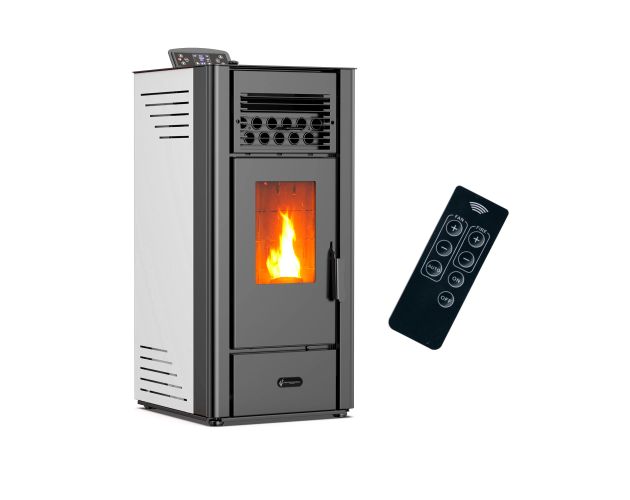 Stufa a pellet ad aria bianca Anita 10 kW Sannover