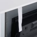 Caminetto elettrico in MDF, acciaio, melamina, metallo e vetro temperato - immagine 3