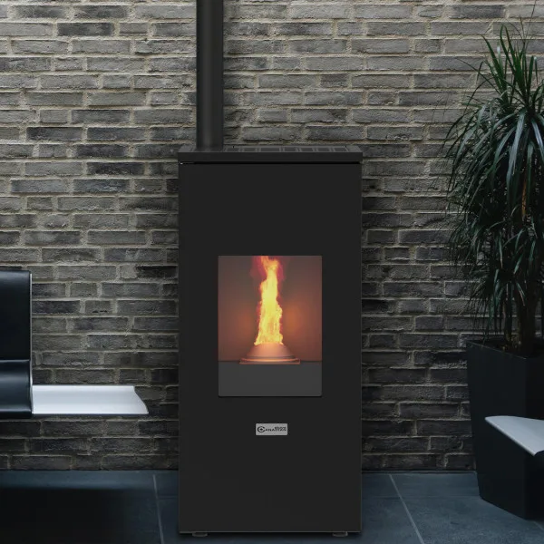 Stufa a pellet canadese Futura 12kW nera - immagine 7