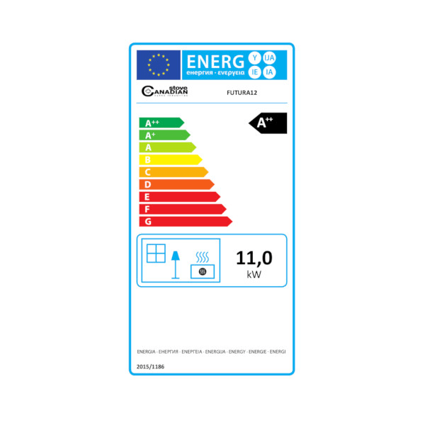 Stufa a pellet canadese Futura 12kW nera - immagine 6