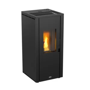 Stufa a pellet ermetica nera Canadian Next da 7 kW