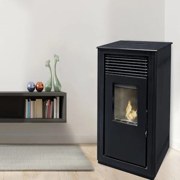 Stufa a pellet canalizzata Vertex Duppla 12kW nera Wi-Fi - immagine 6