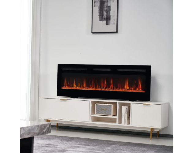 Camino elettrico KAMINIO MARLON – Camino elettrico 3 in 1 – 60 pollici - immagine 3