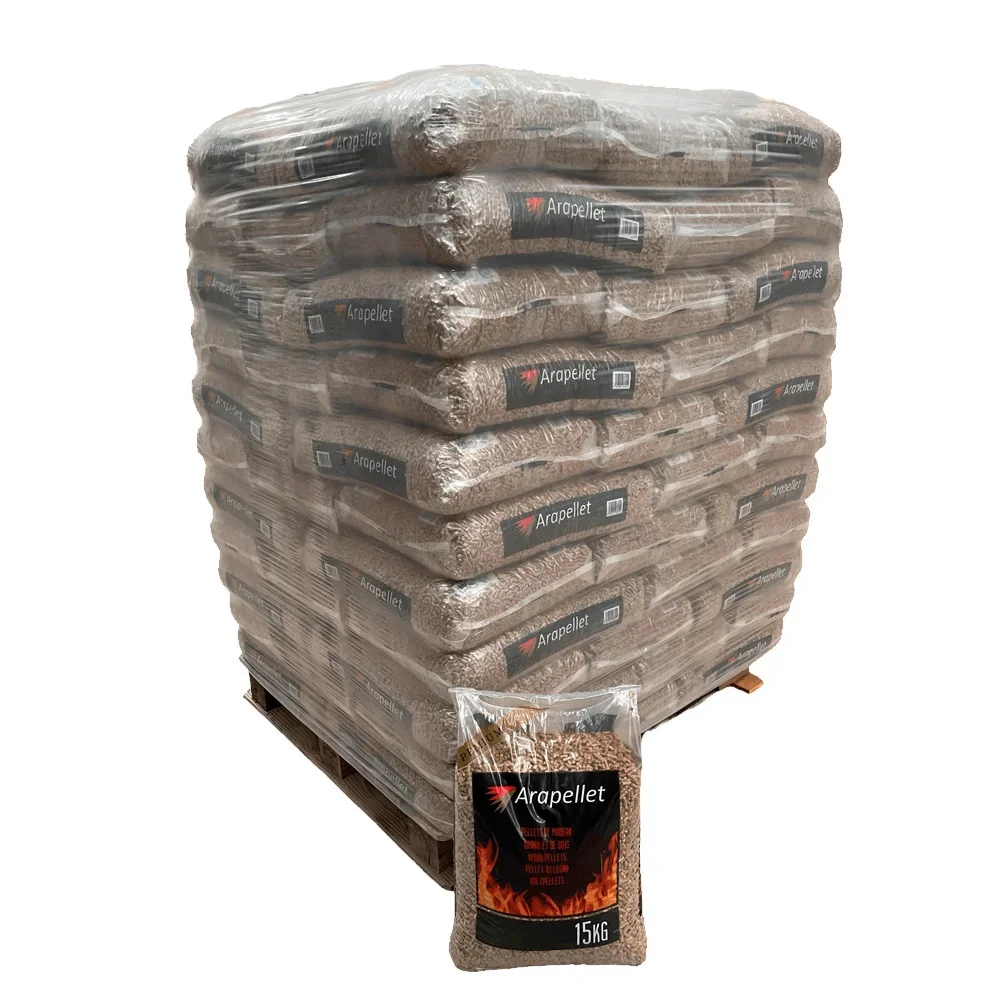 Pallet Premium di pellet Madeira – 77 sacchi da 15 kg per uno stoccaggio efficiente - immagine 2