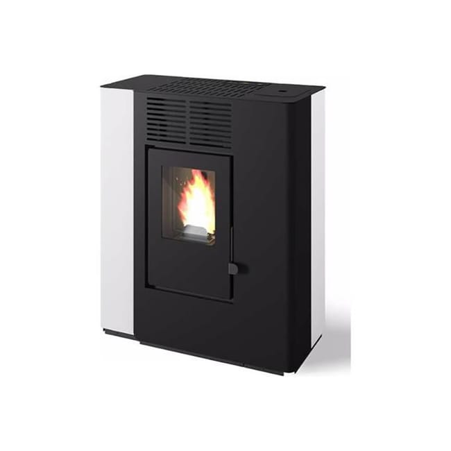 Stufa a Pellet Nella 9,2 Kw Canalizzabile Rosso Punto Fuoco - immagine 2