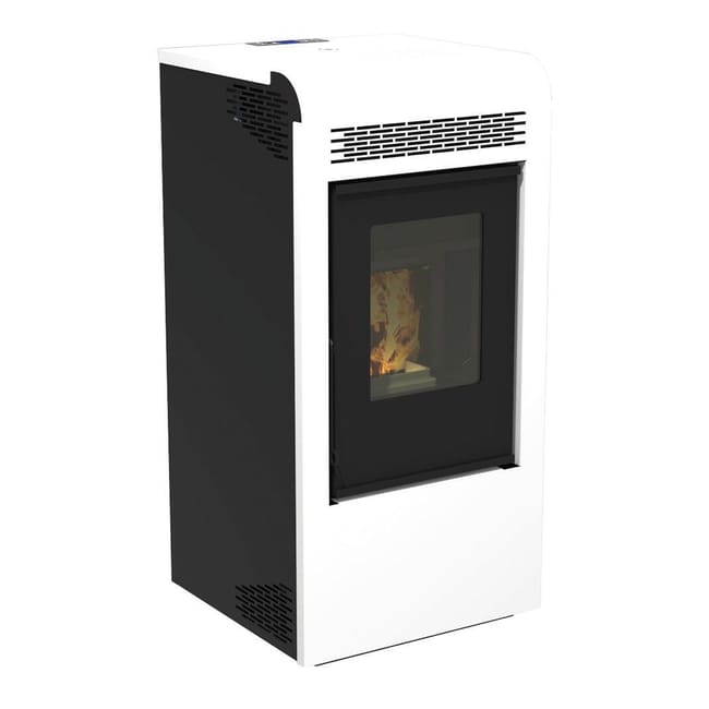 Stufa a pellet canalizzata Gaia 13.5 kW bianco - immagine 7