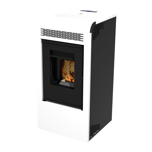Stufa a pellet canalizzata Gaia 13.5 kW bianco - immagine 6