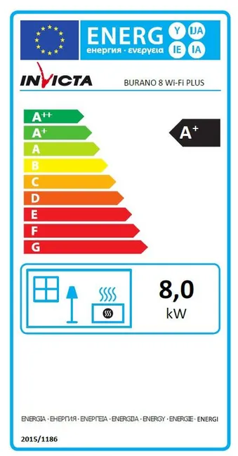 Stufa a pellet ventilata Burano 8 WI-FI plus 8 kW rosso - immagine 2