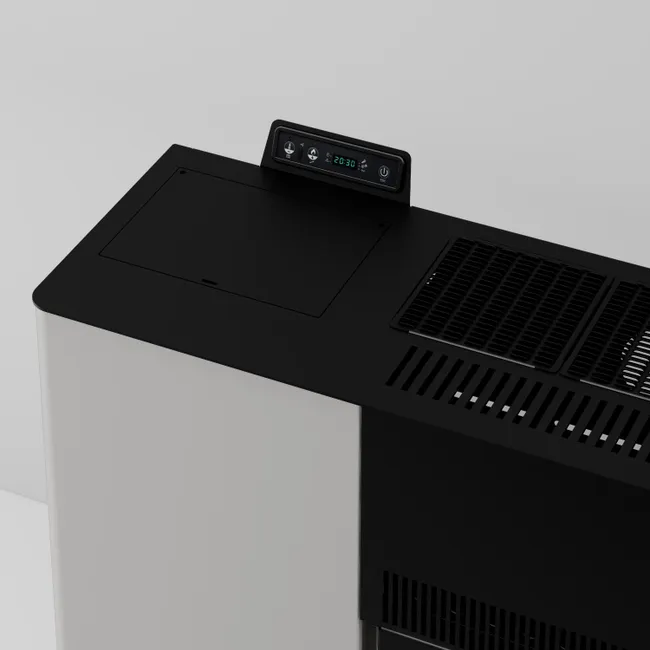 Stufa a pellet canalizzata Palmas 10.3 kW bianco - immagine 8