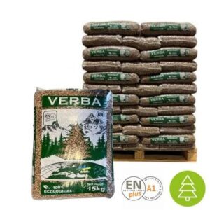 Verba – Confezione completa di 70 pellet da riscaldamento da 15 kg