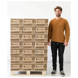 Pallet da 80 scatole di legna da ardere densificata di prima qualità – 100% legno duro - immagine 2